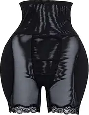 [OFFSUM] Women's Fake Butt Lifter - Sexy Large Size Lace Embroidery Sponge Padded Shapewear Hip Enhancer Underwear Hourglass High Waist Push Up Fake Ass