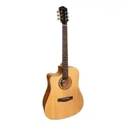 Martinez '41 Series' Left Handed Dreadnought Cutaway Acoustic-Electric Guitar (S