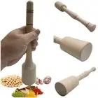 1piece HUMMUS GARLIC Wooden Hand Crusher Muller Grinder Masher pestle Seed Spice