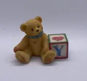 Cherished Teddies Alphabet Block Letter "Y" #158488Y-1995
