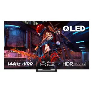 TCL 85C745 顯示器 85吋 QLED 4K 連網電視 Google TV 144Hz