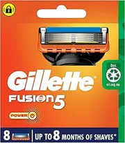 Gillette Fusion Power Razor Blades, 8 Count
