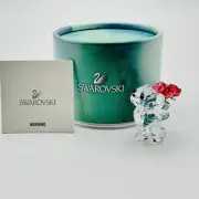 Swarovski Crystal Kris Bear Figurine Say It With Roses #5063324 NEW IN BOX RARE