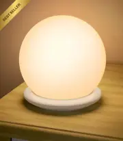 Kids LED Touch Control Night Light (Warm & 8 RGB Colors, Timer)