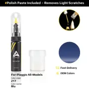 Touch Up Paint For Piaggio All Models 217 Blu With Polish Paste