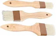 SUPVOX Bristle Brush Set 3pcs Household Oil Brush for Cooking Baking BBQ Sauce