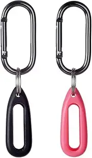 [MiPhee] 2-Pack Silicone Case for Pokemon Go-Tcha with Oval Carabiner Keychain