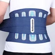 Adjustable Back Brace for Lower Back Pain Relief - Lower Back Support Belt XL