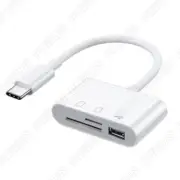 Card Reader 3-in-1 Type-C to USB SD TF Multifunctional Conversion Cable Adapter