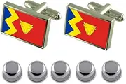 [Select Gifts] Shirt Dress Studs Birmingham City England Flag Cufflinks