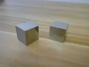 1pcs Titanium alloy cube cubic Mirror polished 40x40x40mm