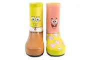 SpongeBob SquarePants Childrens/Kids Character Wellington Boots (Yellow/Pink/Brown) - UTNS7148
