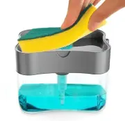 2 in 1 Soap Pump Dispenser for Dishwasher Liquid Soap Sponge Holder Free Sponge