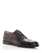 Ferragamo Men's Cortez Leather Cap Toe Oxfords
