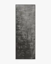 75' x 215' | Machine Washable Runner Rug | Kid & Pet Friendly | Indoor Rug | Impasto Greyscale Rug | Ruggable