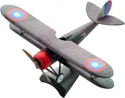 Simulation Alloy Aircraft Model 1:64 Alloy WWI French Nieuport 28 Fighter Plane Model