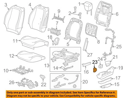 GM OEM 04-17 CTS Seats Tracks Driver Seat Components-Lumbar Switch 10315826