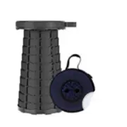 Eiro TeleScopic Camping Stool Portable Lightweight Sturdy Collapsible Retracts