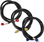 NOLITOY Home Automotive Ac Repair Kit 3pcs Charging Hose for Manifold Gauge Hose User-friendly Valves and Gauges