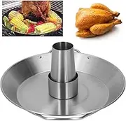 SustVita Upright Chicken Flavor Roaster, Stainless Steel Chicken Roaster Rack Add Flavor Beer Can Chicken Rack 430 Stainless Steel for Duck for Goose