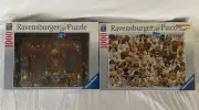 Ravensburger Sanctuary of Knowledge and Dogs Galore Puzzle 1000 Pieces NEW Prs1