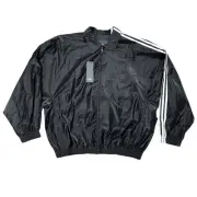 Adidas Y-3 Yamamoto Black Windbreaker Full Zip Track Jacket, Size XL IR6246