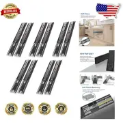 Enhanced 16" Soft-Close Drawer Slide Set - Durable, Silent, Full Extension
