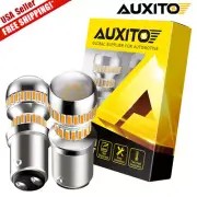 AUXITO 2x 1157 BAY15D Yellow LED Stop Turn Signal Brake Tail Light Bulbs CANBUS (for: Volkswagen)