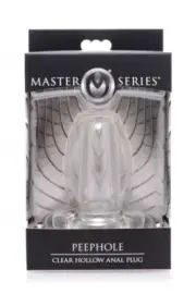 NEW Small Clear Hollow Anal Butt Plug With Stopper Anus Tunnel Expander Speculum