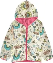 [Caihoyu] Girls Sherpa Lined Hoodie Toddler Zip Up Hoodie Children Coats For Toddler Girls