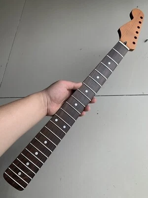 Left hand 22 Fret Roasted Maple st Electric Guitar Neck 25.5" Rosewood bone nut