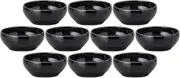 Set of 10 Tianhe 4.7 inches (12 cm) Round Pot, Black Grade, Small Bowl, 4.6 x 1.9 inches (11.8 x 4.8 cm), 11.4 fl oz (290 cc)