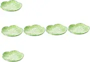 FONDOTIN 6 Pcs Porcelain Cabbage Bowl Fruit Platter Boys and Girls Dinner Set Nesting Bowls Party Supplies