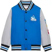 [SEGA] Sonic The Hedgehog Boys' Bomber Jacket Button-Up Varsity Jacket