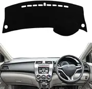 Dashboard Cover Dash Mat,for Honda City 2008-2013 2014,Anti-Scratch Dash Cover Dashboard Cover Mat Sun Shade Protect Carpet