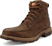 [Twisted X] Men's 6" UltraLite X Work Boot, Moc Toe Nano Toe with UltraLite X