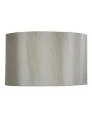[Oriel Lighting] Faux Satin Drum Shade Large 50cm in Silver