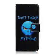 Anger Pattern Coloured Drawing Horizontal Flip PU Leather Case for Motorola Moto G7 Power, with Holder & Card Slots & Wallet