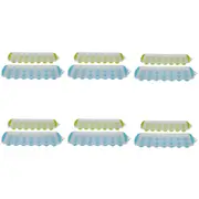 6x 2pc Appetito Ice Tray Easy Release/Flexible Base 21 Cube Round Blue/Lime