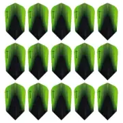 5 New Sets Harrows Sonic X Slim Dart Flights - Green