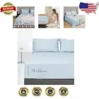 4-Piece Baby Blue King Sheet Set - Extra Deep Pocket Cotton for Ultimate Comfort