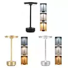 Lamp Metallic Bedside Lamp Dimmable Rechargeable Cordless Table Lamp Waterproof