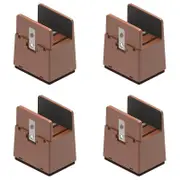 Half Price Adjustable Bed Risers Heavy Duty Protectors Furniture Anti-vibration Legs New Brown*4pcs 5cm