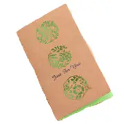 11PCS Festival Universal Retro Kraft Paper Flower Balls Pattern Greeting Cards