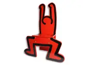 Keith Haring Childrens Chair / Decorational Object Red by Vilac