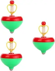 Lightweight Kids Gyro Toys 3pcs Pulling String Tops Promote Hand Eye Coordination for Boys Girls Random Color