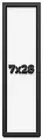 7x28 Shadow Box Frame Black | 1 inches Deep Real Wood Contemporary Shadowbox Dis