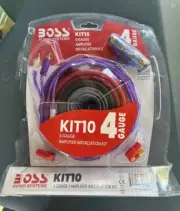 Boss KIT-10 4-Gauge 2-Ch Amp Wiring Kit Amplifier Install Kit New
