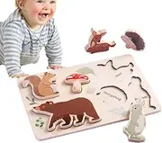 Kids Matching Game | Educational Interactive Wooden Learning Toy | Travel Matching Puzzle Board, Brain Teaser Game for Kids