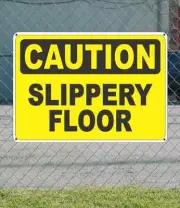 CAUTION Slippery Floor - OSHA Safety SIGN 10" x 14"